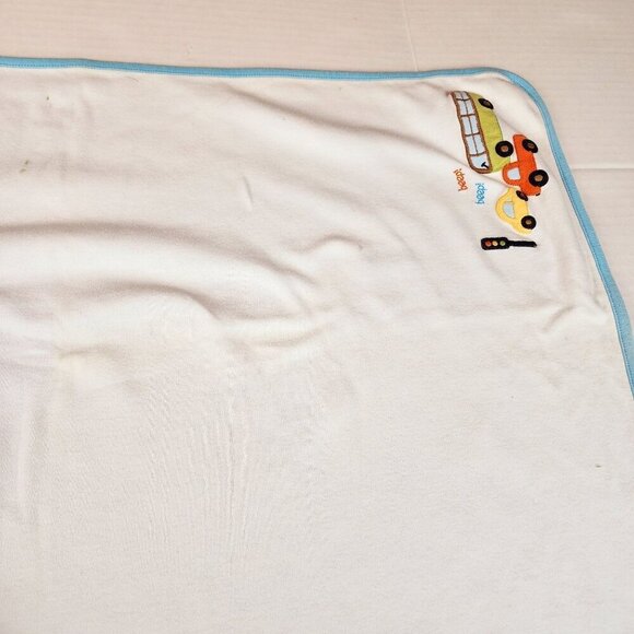 Baby Boy Gymboree Cars Bus Vehicle Blanket  Beep Mr. Lovebug - Picture 6 of 8